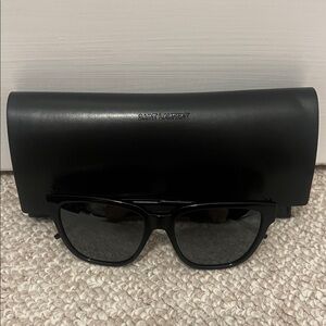 Saint Laurent Black Sunglasses with Case